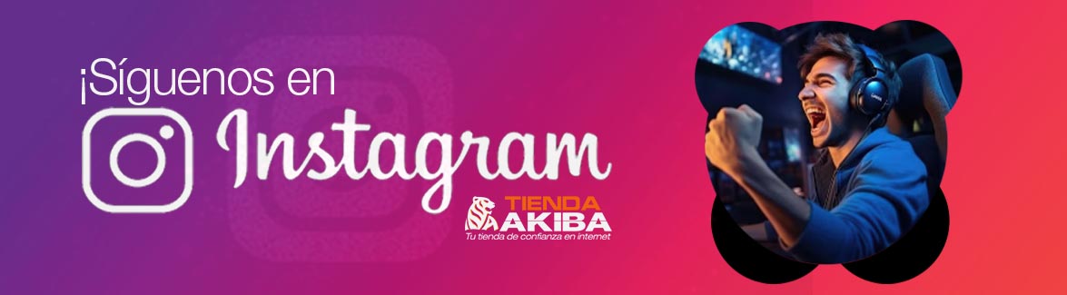 Síguenos en Instagram Tienda Akiba y Gana