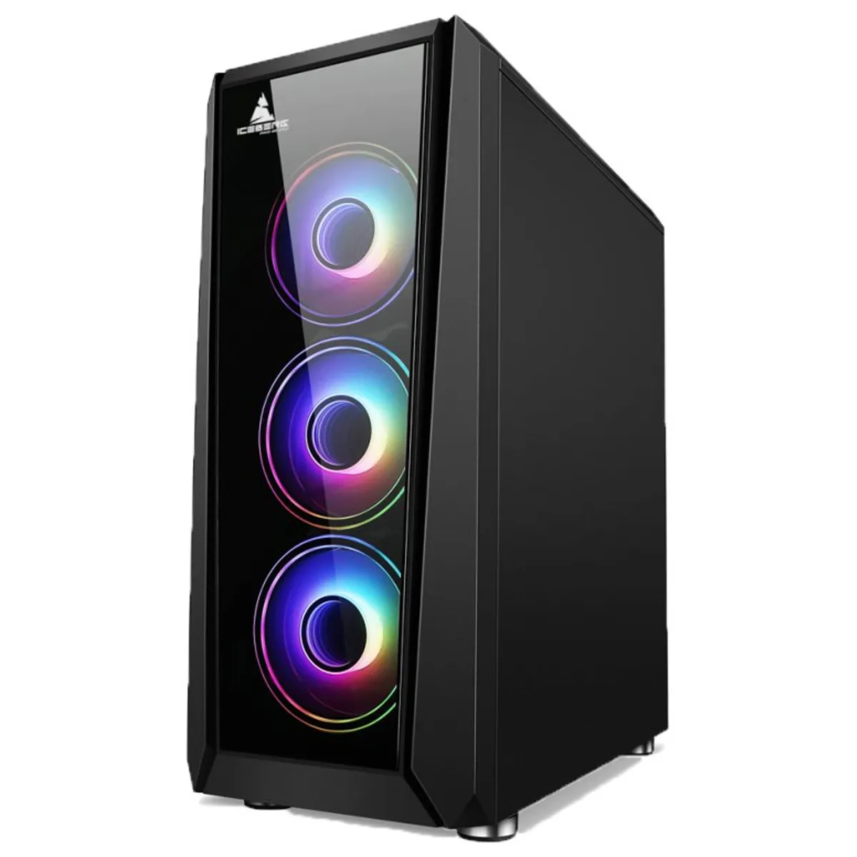 Caja ATX ICEBERG Crystal G11 Mid Tower Negro