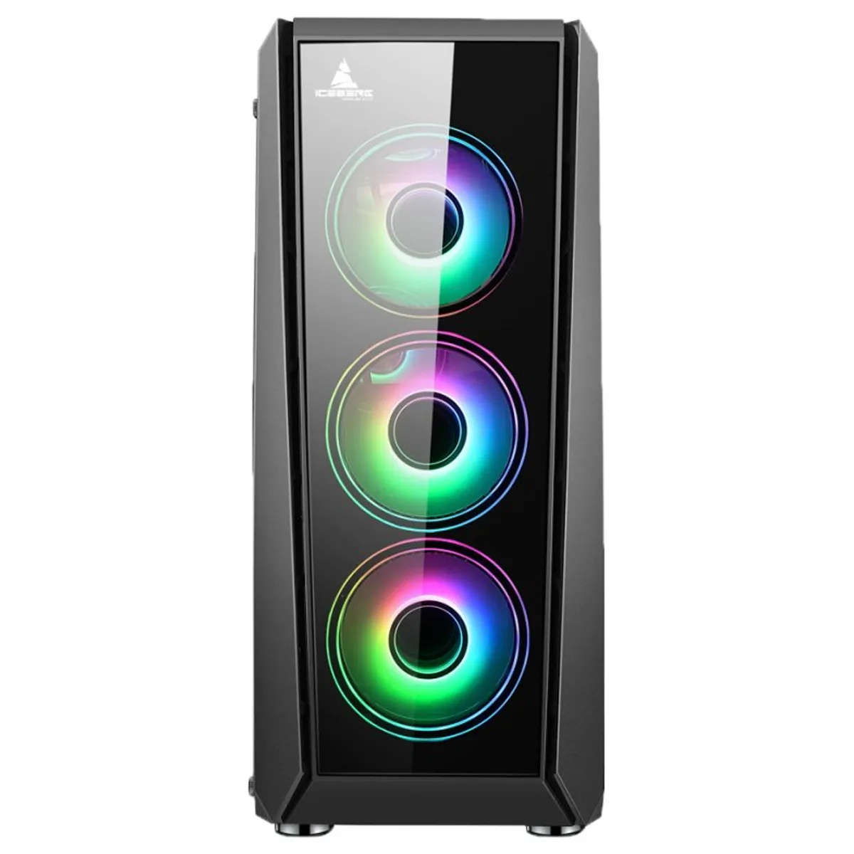 Caja ATX ICEBERG Crystal G11 Mid Tower Negro