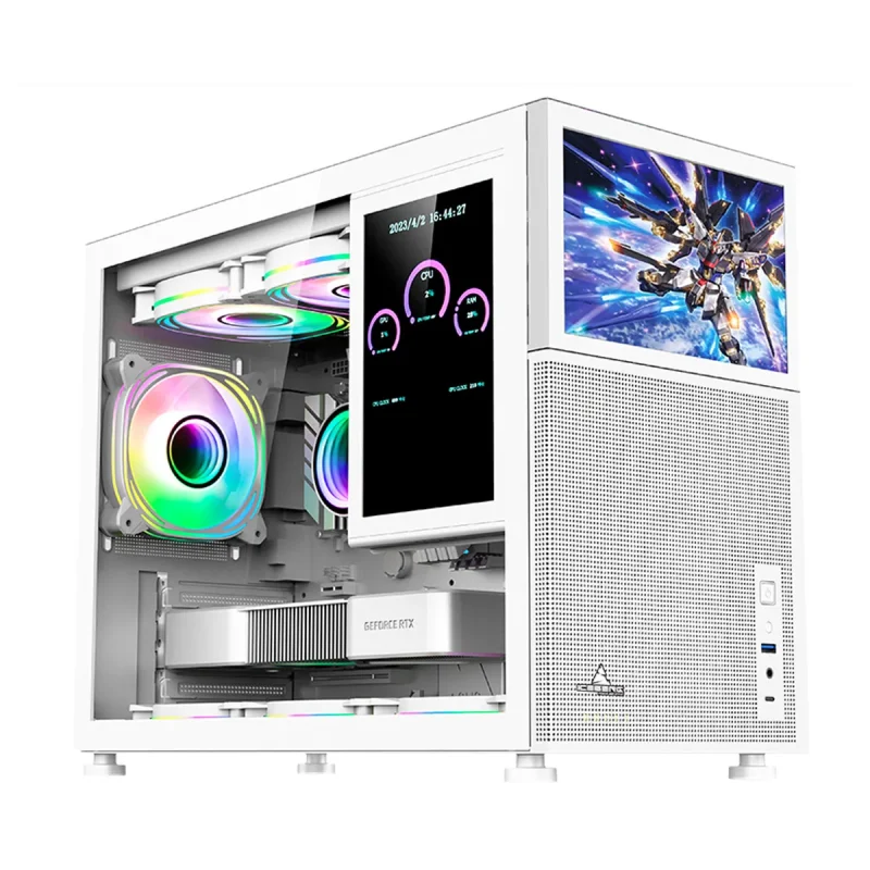 Caja ATX ICEBERG Optical Pro M Mid Tower Blanco