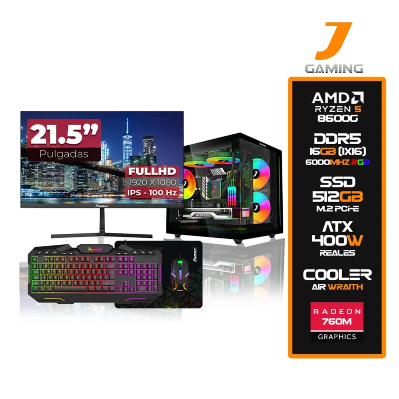 Computador Gamer AMD Ryzen 5 8600G