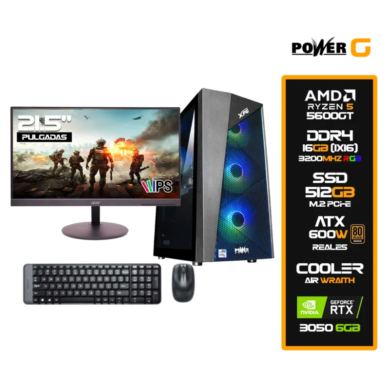Computador Gamer AMD Ryzen 5 5600GT