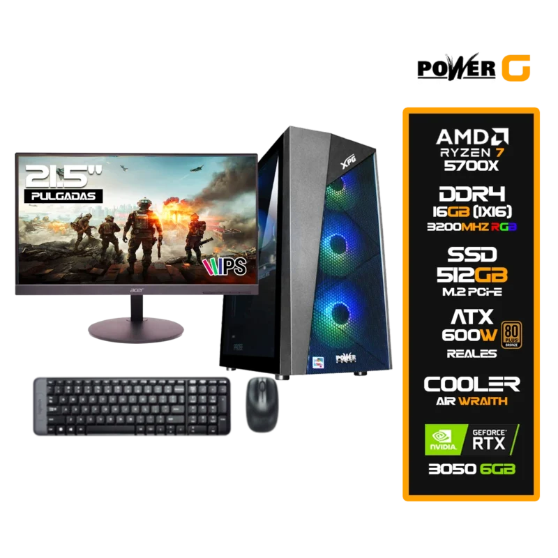 Computador Gamer AMD Ryzen 7 5700X