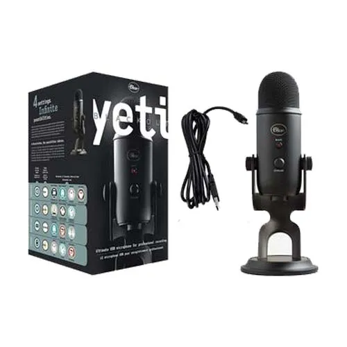 Micrófono Logitech YETI Negro USB