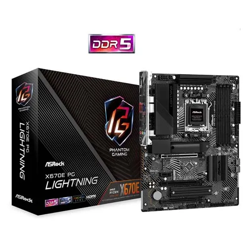 Imagen frontal ASRock X670E PG Lightning AM5