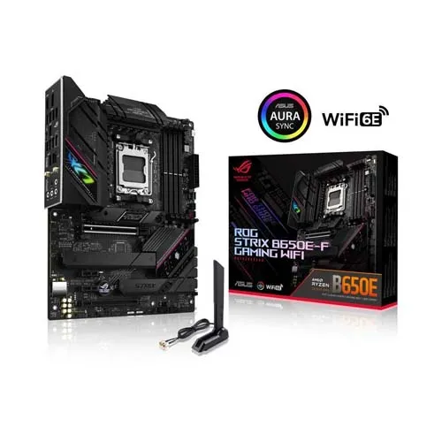 Vista frontal ASUS ROG STRIX B650E-F GAMING WiFi AM5