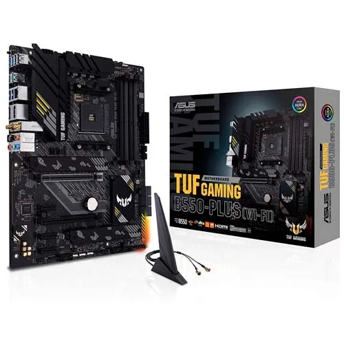 Imagen frontal ASUS TUF GAMING B550-PLUS WiFi AM4