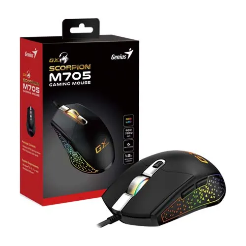Mouse Genius SCORPION M705 USB Negro