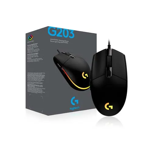 Mouse Logitech G203 USB Negro