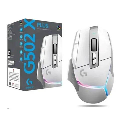 Mouse Logitech G502 X PLUS Wireless Blanco