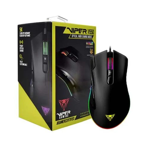 Mouse Patriot Viper V551 OPTICAL RGB USB Negro
