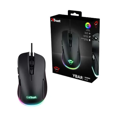 Mouse Trust GXT 922 YBAR USB Negro