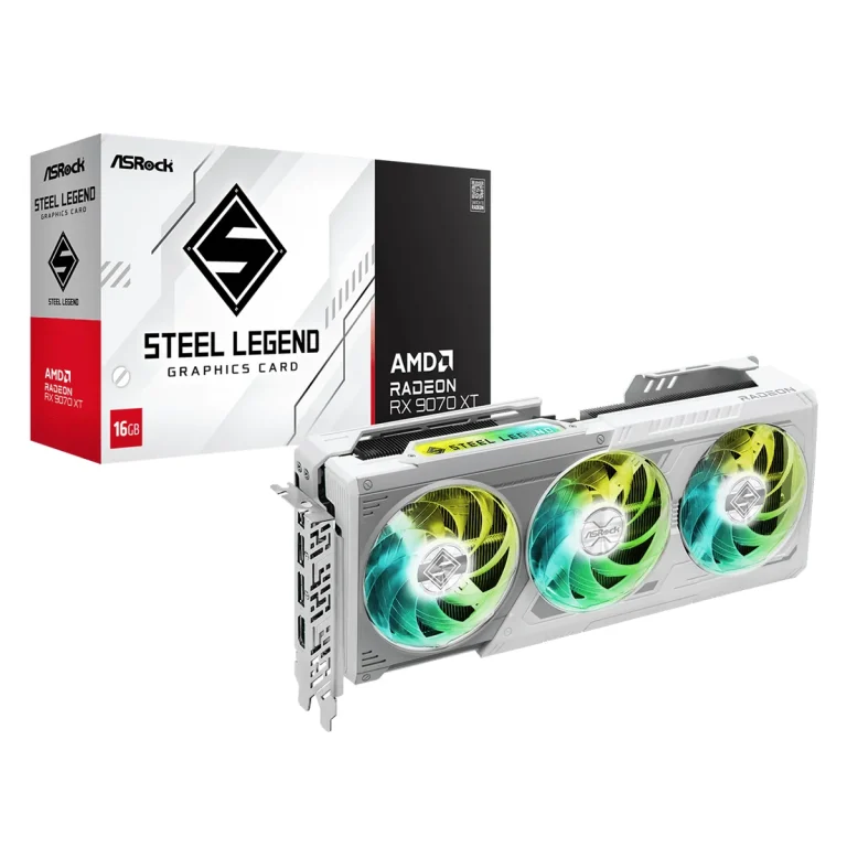 Tarjeta de Video ASRock Radeon RX 9070 XT Steel Legend 16GB GDDR6 16GB AMD