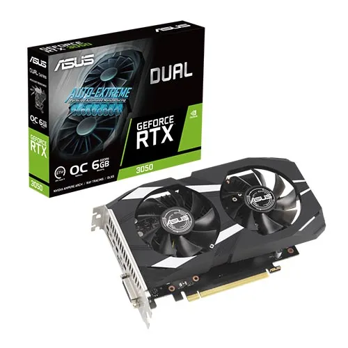 Tarjeta de Video ASUS Dual GeForce RTX 3050 OC Edition GDDR6 6GB NVIDIA