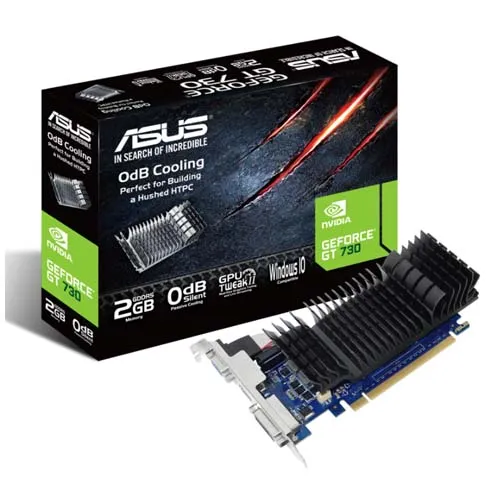 Tarjeta de Video ASUS GT730-SL-2GD5-BRK GDDR5 2GB NVIDIA