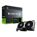 Tarjeta de Video MSI RTX 5070 12G VENTUS 2X OC GDDR6 12GB NVIDIA
